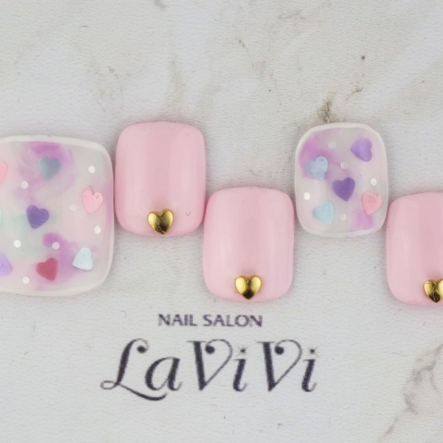 オーダーフットネイルLset★オフ込み★2 | NAIL SALON LaViVi 表参道店 (ネイルサロン ラヴィヴィ) | 当日予約・直前予約 ポップコーン