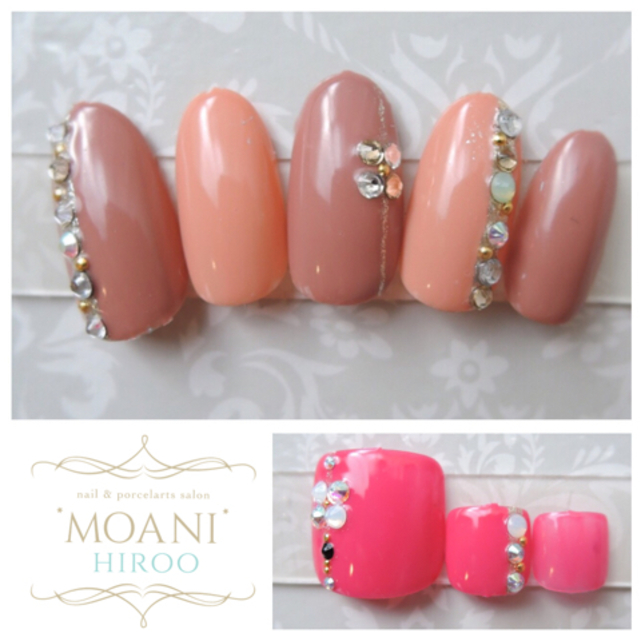 popcorn限定大幅割引!ハンドフットお揃いネイル | 子連れ歓迎Nail&Bijou Lesson salon'MOANI'Hiroo | 当日予約・直前予約 ポップコーン