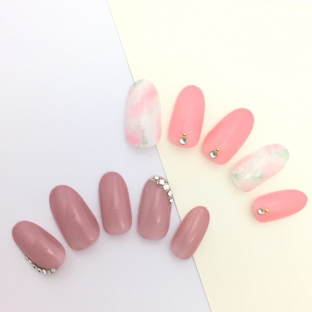 【オフ無】ハンド定額デザインネイル♡6800円|約80種類から選択可 | TK nail palette ティーケーネイルパレット|22時まで営業 | 当日予約・直前予約 ポップコーン