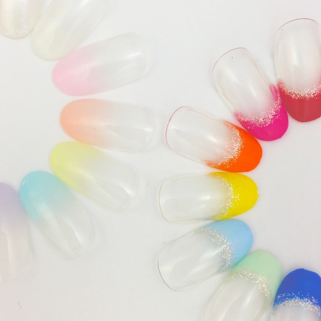 【初回ソフトジェルオフ込】カラグラorフレンチ+パーツ10粒♪|150色から選択可 | TK nail palette ティーケーネイルパレット|22時まで営業 | 当日予約・直前予約 ポップコーン