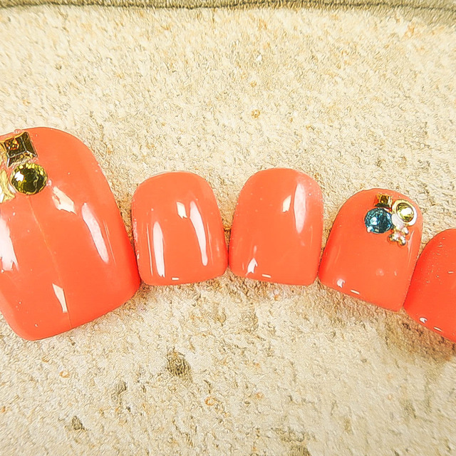 【Recommend / Off & Care included】 Foot Flat-rate Design J * 10980 yen course | Nail salon iS (nail salon size) Meguro shop * Operating weekdays until 22 pm | Last-minute booking service Popcorn
