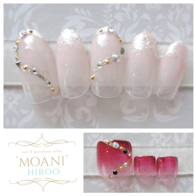 popcorn限定大幅割引!ハンドフットお揃いネイル | 子連れ歓迎Nail&Bijou Lesson salon'MOANI'Hiroo | 当日予約・直前予約 ポップコーン