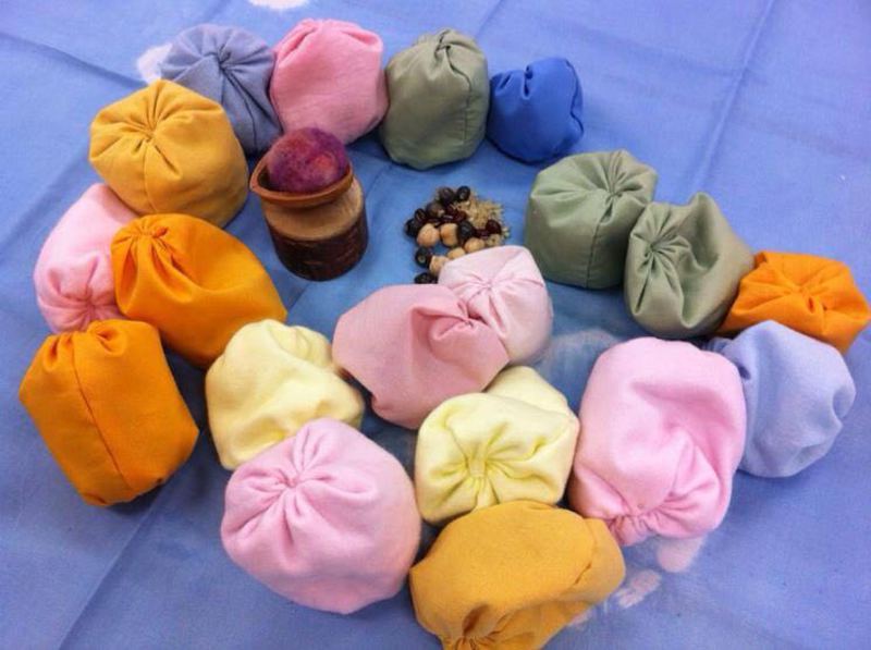 1/19 色とりどり ハンドメイドの会 テーマ 草木染めのお手玉づくり