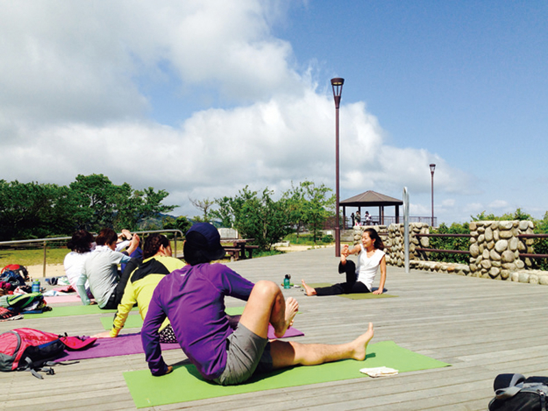Aromaと山yoga