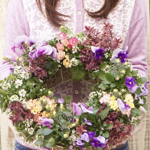 【秋冬限定!リースギャザリング体験レッスン】~花束みたいな新しい寄せ植え~プランツ・ギャザリングコース【大阪 八尾教室】