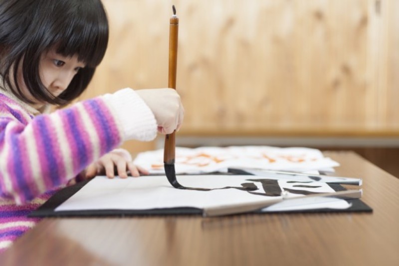 こども冬休み書道