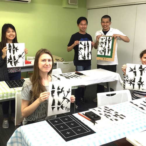 Japanese Ink Painting Class 7/31