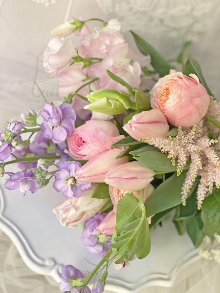 2021年1月 生花 チューリップとラナンキュラスとスイートピーと Coubic 2021年1月 生花 チューリップとラナンキュラスとスイートピーと Coubic