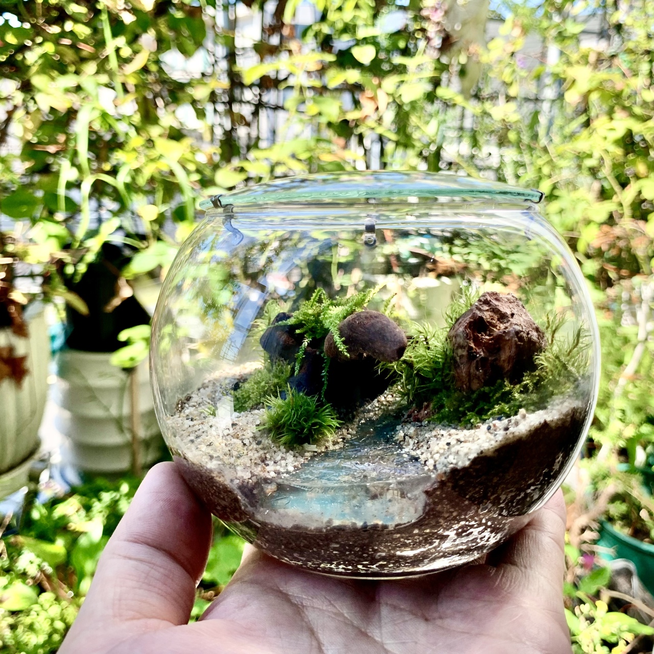 マルイ吉祥寺 レジンを使用した水景の苔テラリウム Coubic