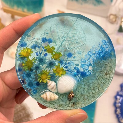 押し花 コースター Coubic