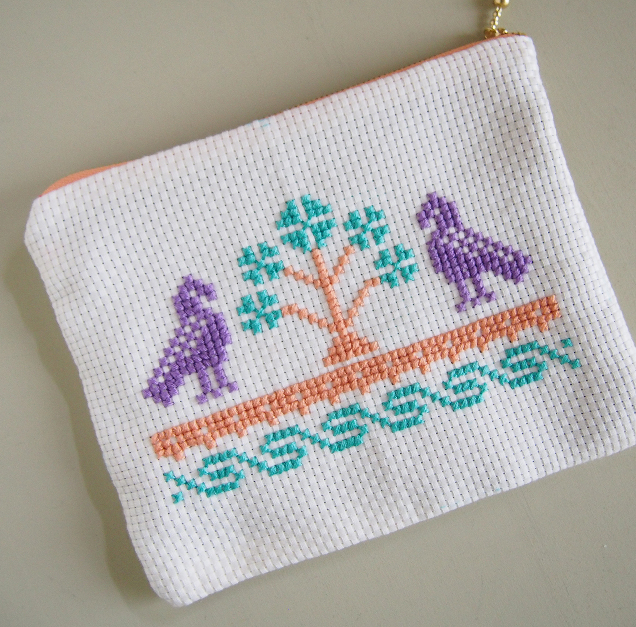 7 29 木 Artist Inのミニレッスン クロスステッチのポーチ Coubic