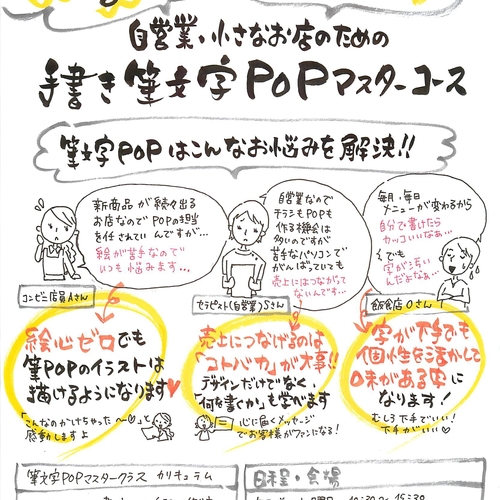 東京:筆文字POP研究所(単発参加)