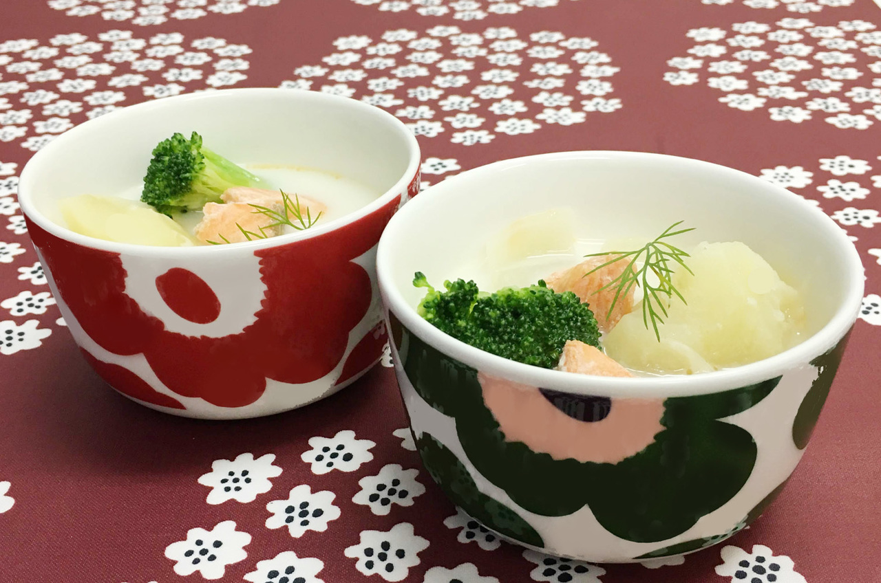 【12/15(日) 豊洲開催】~マリメッコ食器でいただく~ 北欧お料理教室 12月サーモンスープ