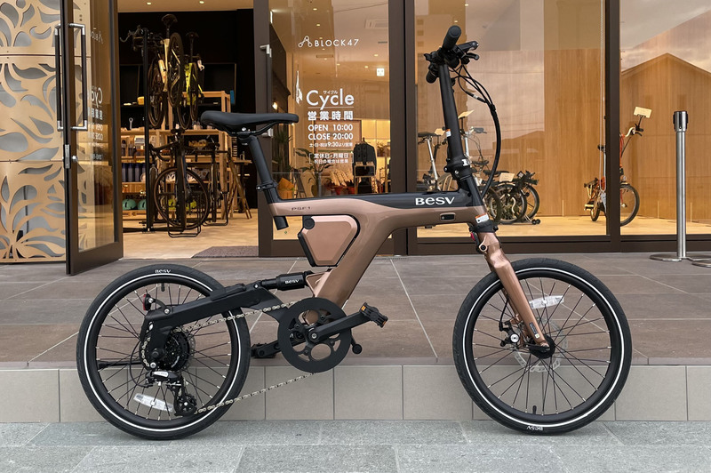 中古美品】BESV PSF1 ゴールド ebike 電動折りたたみ自転車