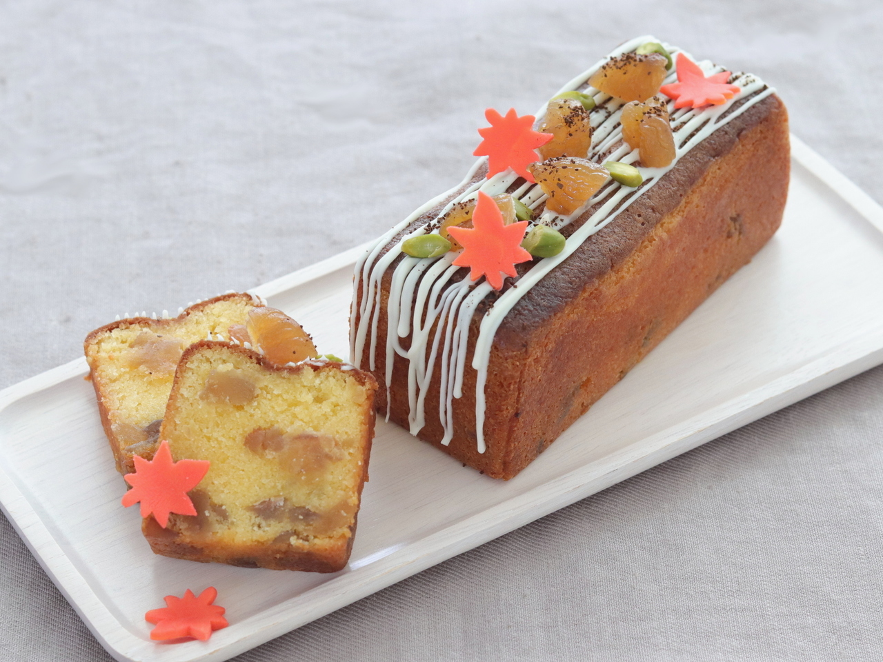 銀座でレッスン 栗のしっとりパウンドケーキ Coubic